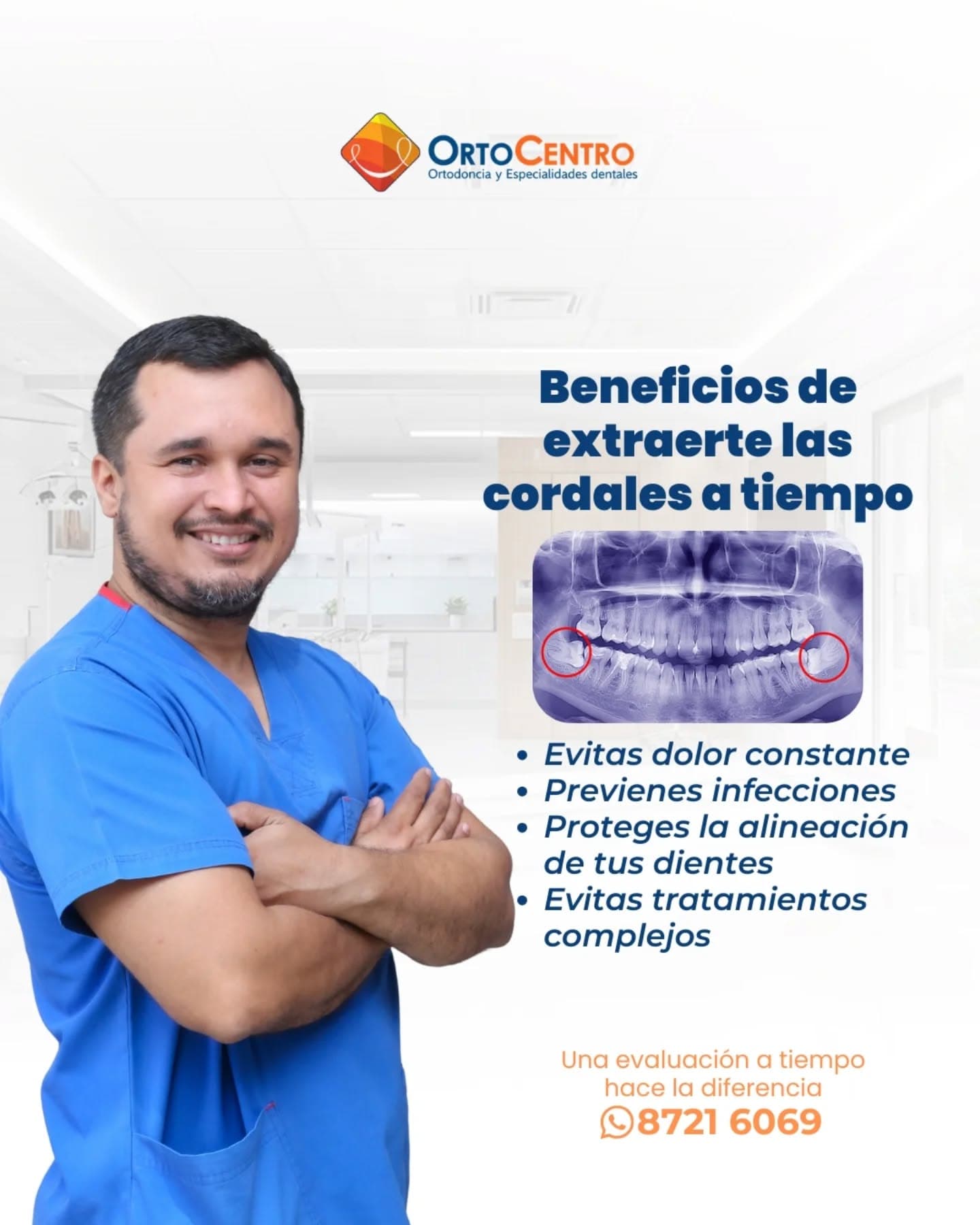 Profesional real de OrtoCentro para rehabilitación oral