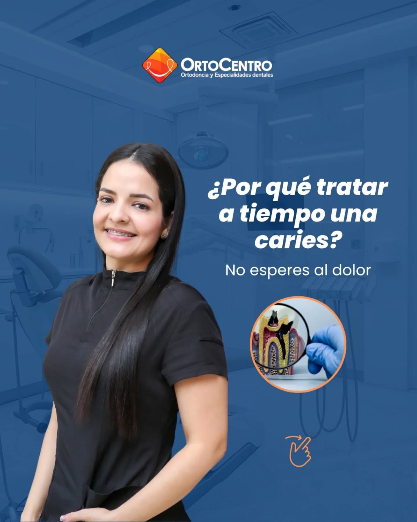 Profesional real de OrtoCentro para ortodoncia